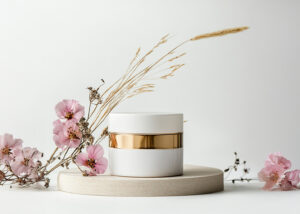 Aranżacja kremu do twarzy