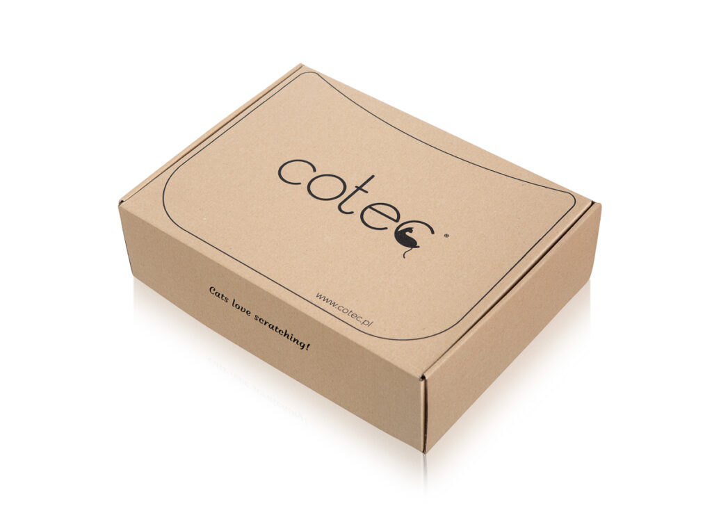 Pudełko kartonowe Cotee – opakowanie zestawu, zdjęcie produktowe na białym tle