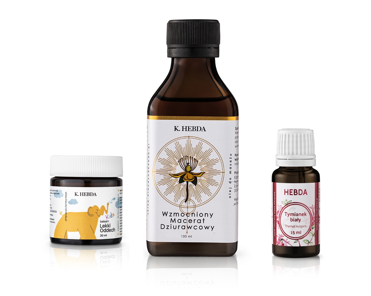 Zdjęcia produktowe zestawu kosmetyków: olejek i maść – packshoty w ofercie studia fotografii produktowej