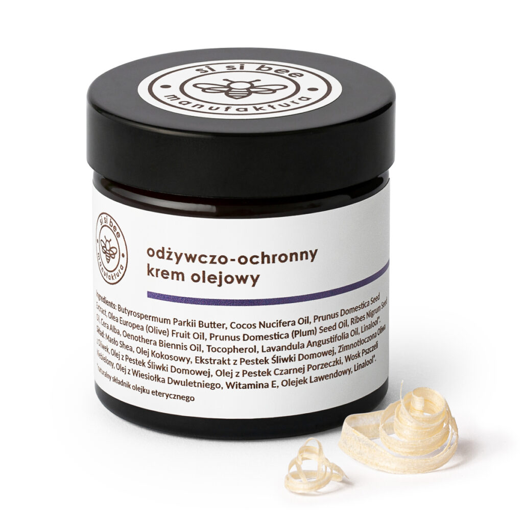 Krem olejowy w słoiczku – packshot kosmetyku na białym tle