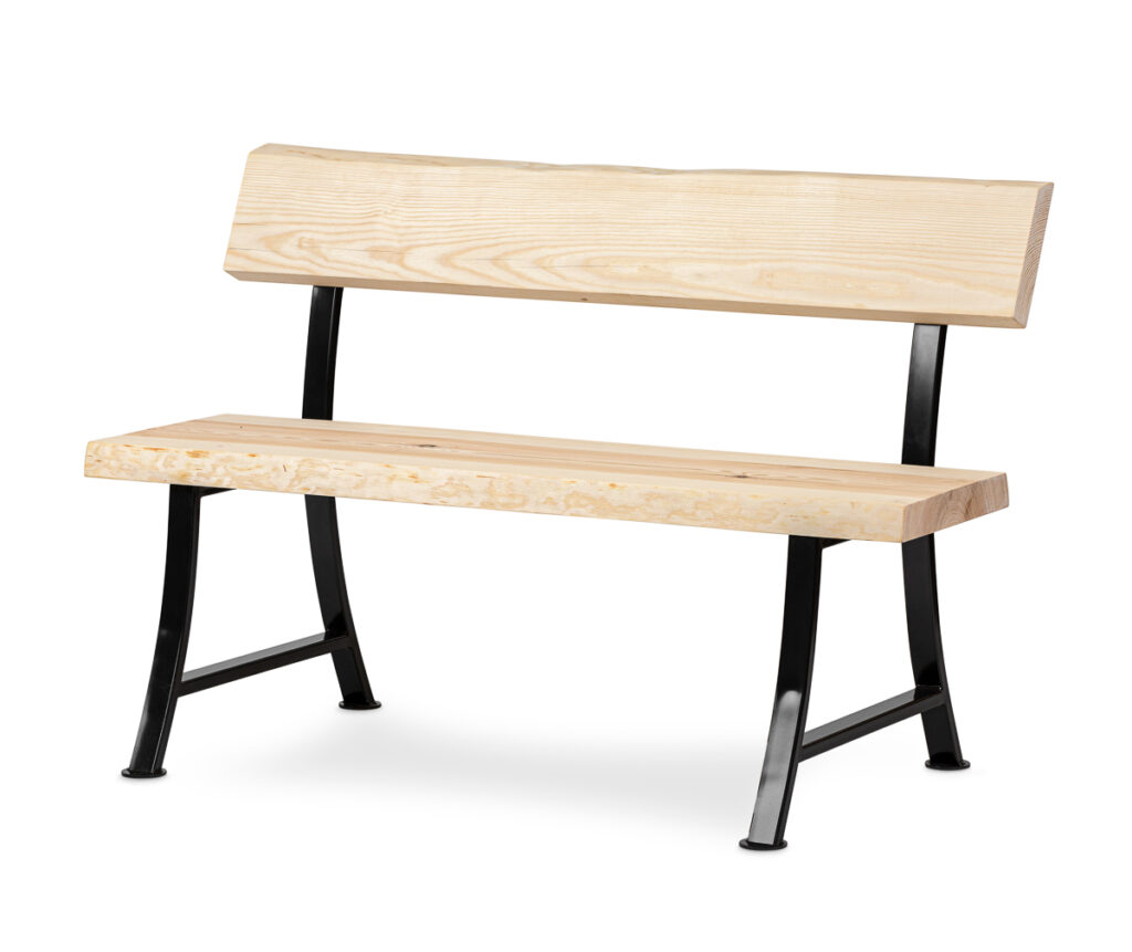 Warszawa Packshot ławki drewnianej z metalowymi nogami – zdjęcia produktowe do karty produktu