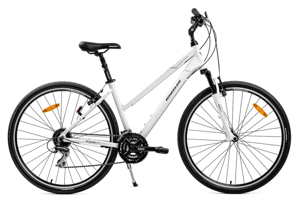 Zdjęcie produktowe roweru z kierownicą i manetkami – fotografia do prezentacji wyposażenia