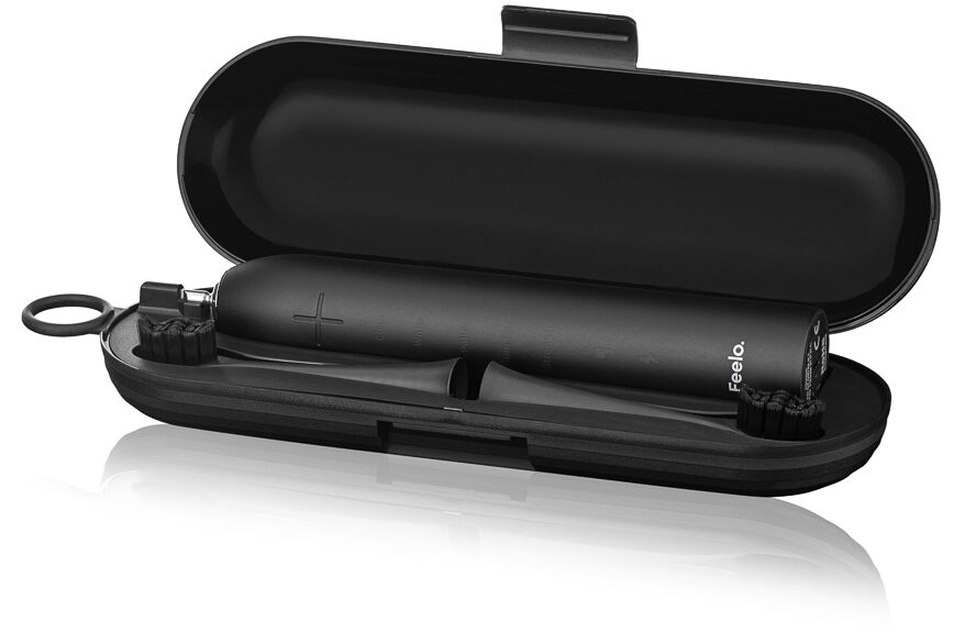 Szczoteczka elektryczna w centralnym kadrze – packshot fotografia produktowa Warszawa