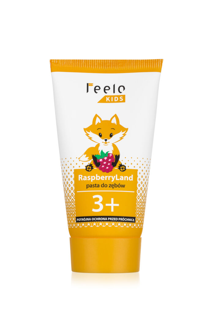 Pasta do zębów z liskiem dla dzieci 3+ – packshot fotografia produktowa Warszawa