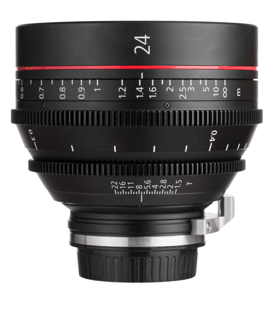 Obiektyw Canon używany z dekielkami – zdjęcia do e-commerce sprzętu foto